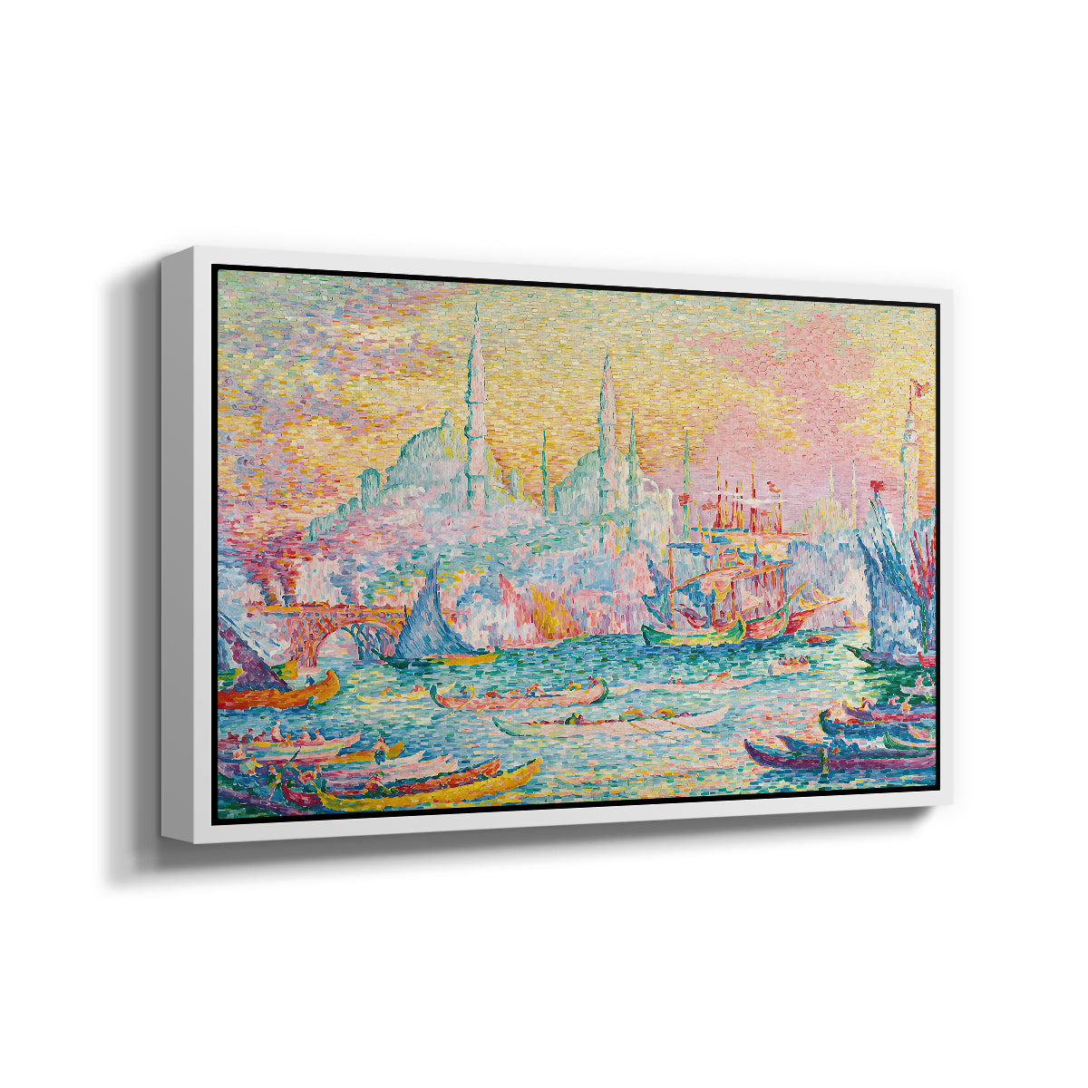 The Golden Horn, Constantinople, 1907 - Floater Framed Canvas Print