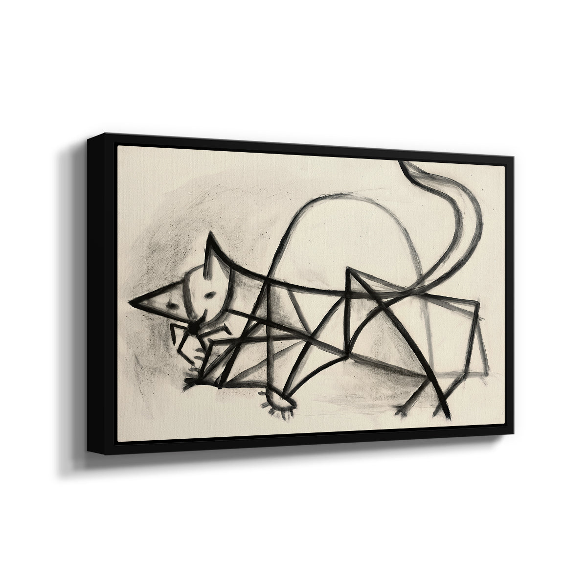 Study of a Cat (Étude de chat), 1946 - Floater Framed Canvas Print