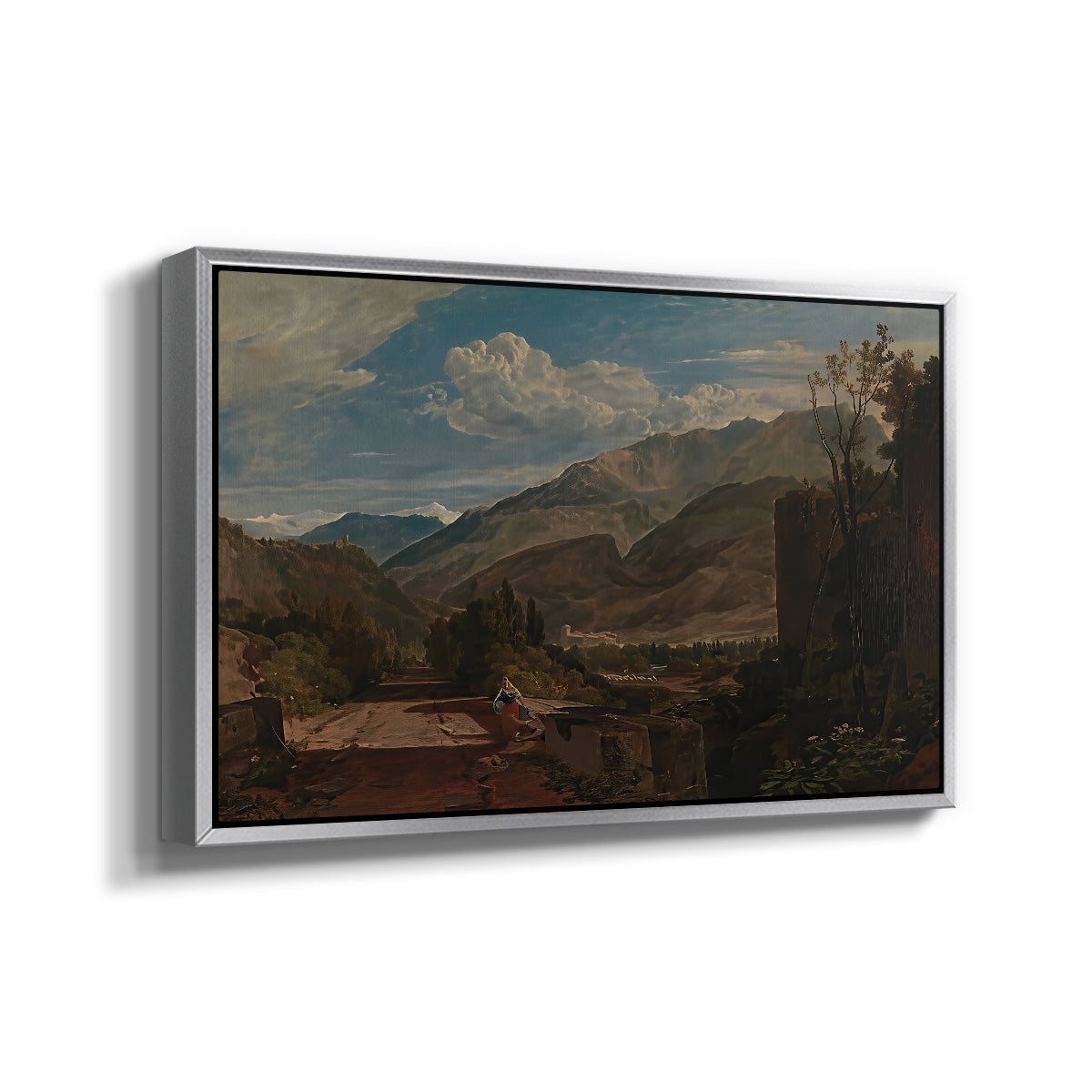Bonneville, Savoy, 1803 - Floater Framed Canvas Print
