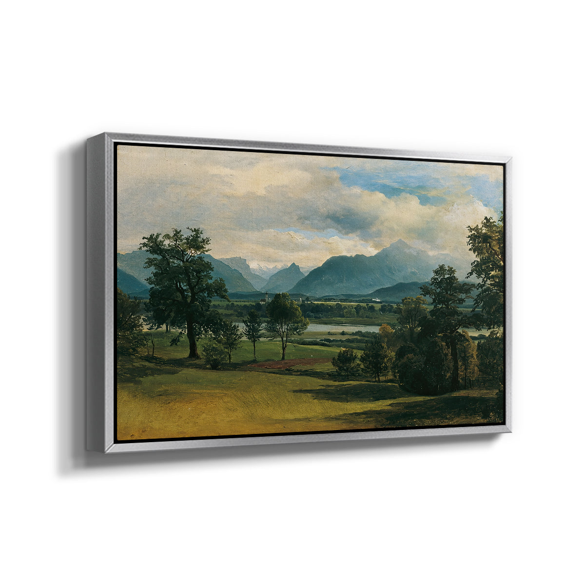 View of Liefering, 1830 - Floater Framed Canvas Print