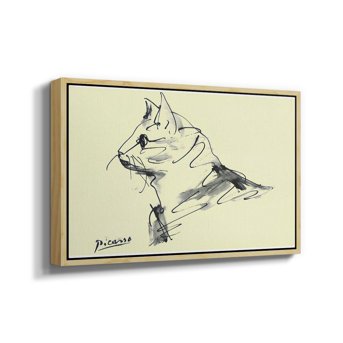 Cat (Le chat), c. 1961 - Floater Framed Canvas Print