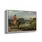 John Levett Hunting at Wychnor, Staffordshire, 1818 - Floater Framed Canvas Print