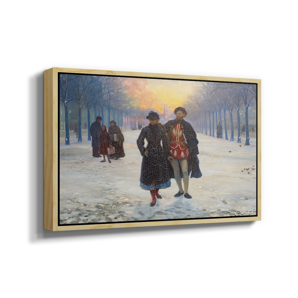 Morning after the Carnival, 1884 - Floater Framed Canvas Print