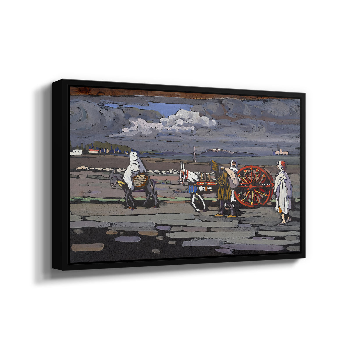 Country Road (Landstrasse), 1905 - Floater Framed Canvas Print