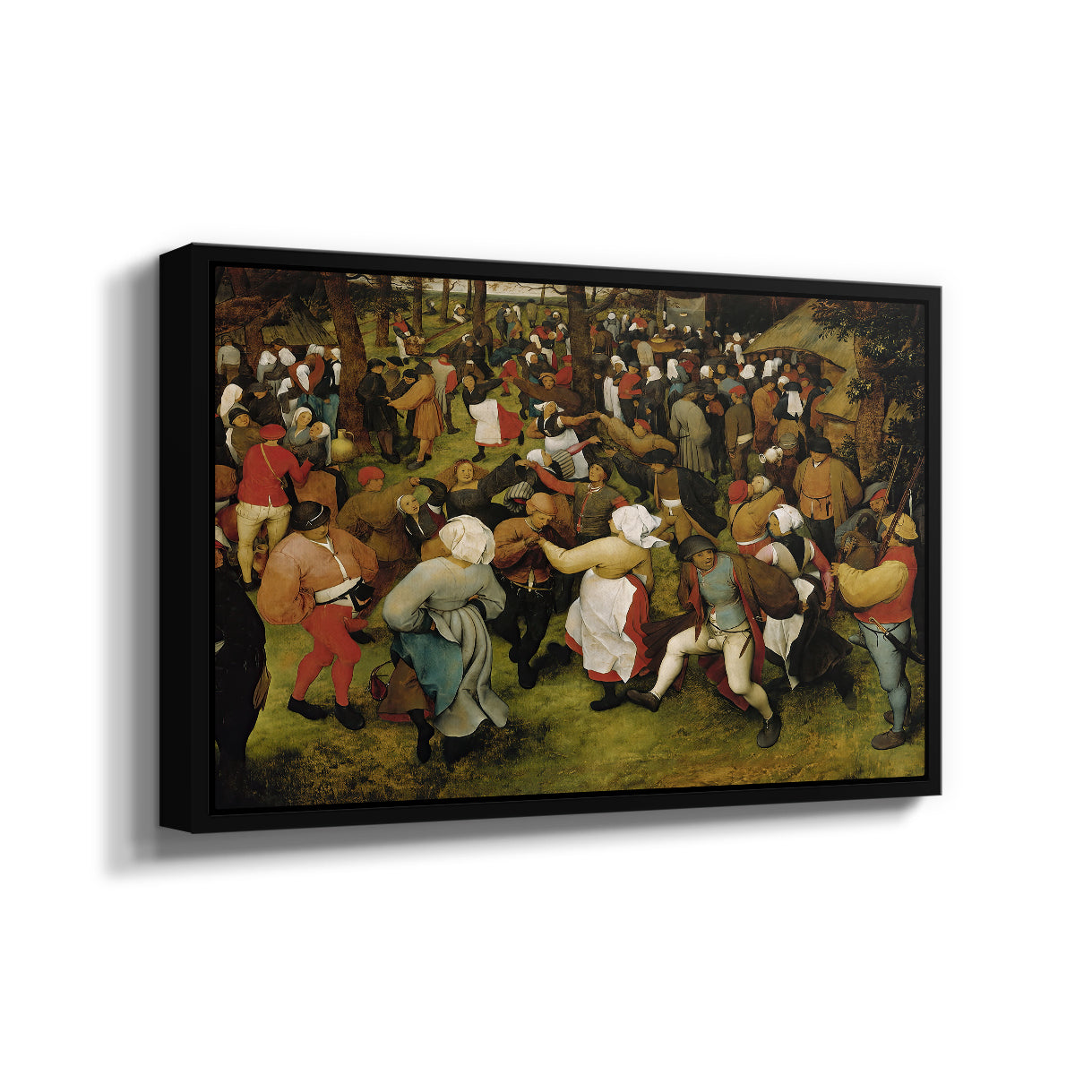 The Wedding Dance, c. 1566 - Floater Framed Canvas Print