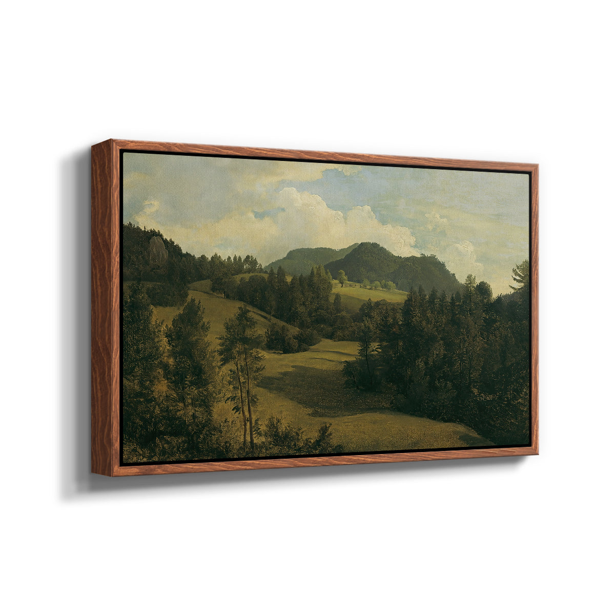 Landscape near Miesenbach, c. 1830 - Floater Framed Canvas Print