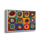 Color Study: Squares with Concentric Circles, 1913 - Floater Framed Canvas Print