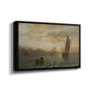 View from the Oslofjord, 1866 - Floater Framed Canvas Print