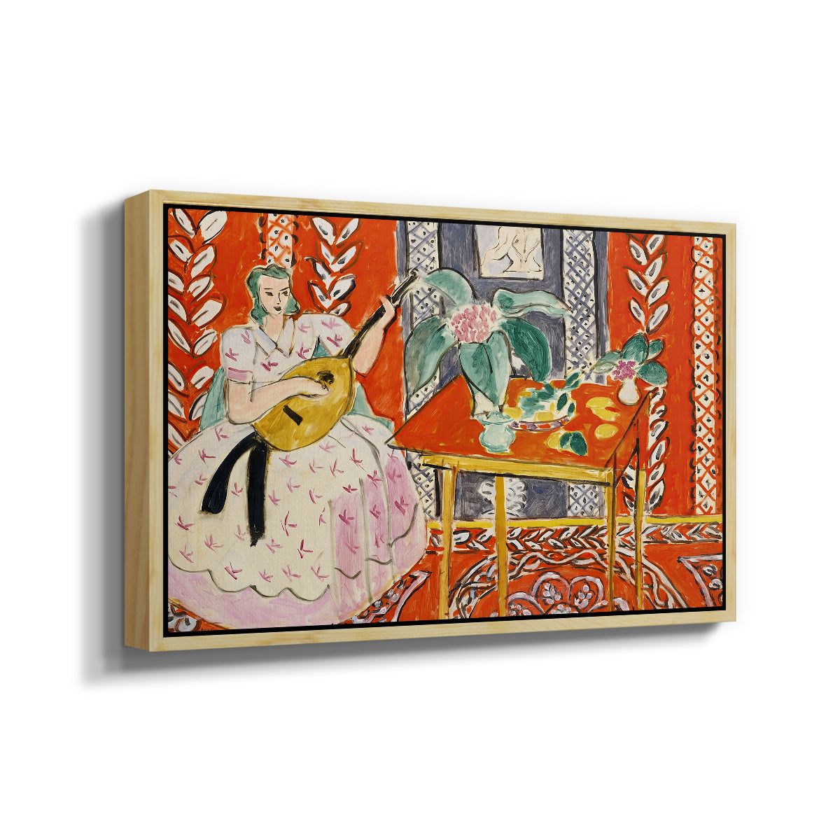 The Lute (Le luth), 1943 - Floater Framed Canvas Print