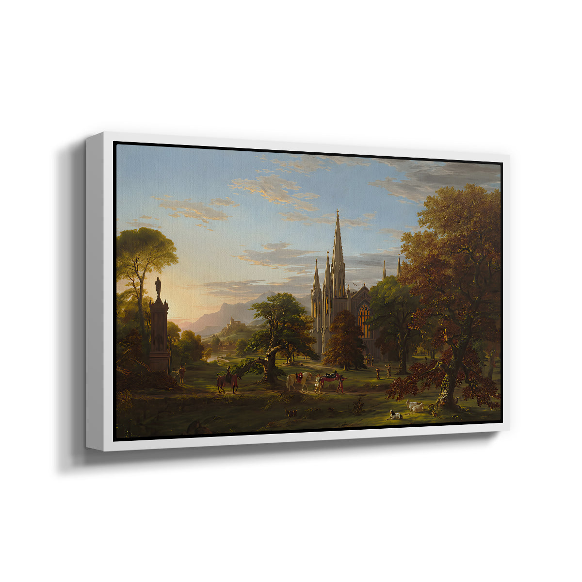 The Return, 1837 - Floater Framed Canvas Print