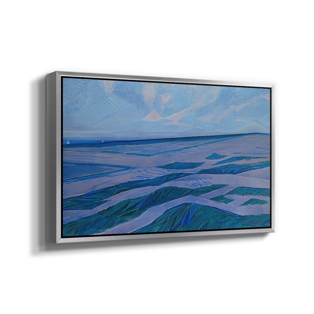Dune Landscape, 1911 - Floater Framed Canvas Print