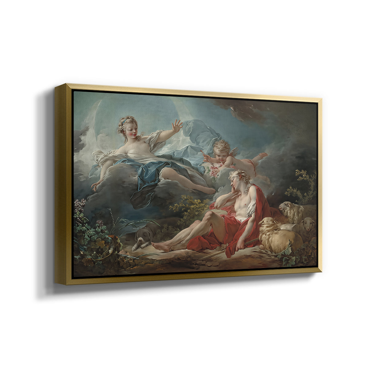 Diana and Endymion, c. 1753-1756 - Floater Framed Canvas Print
