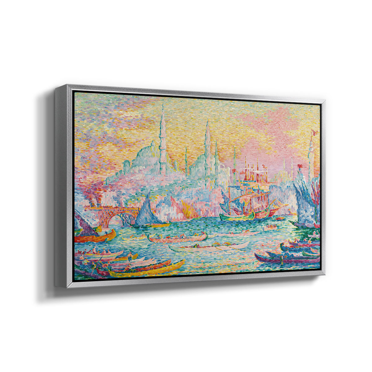The Golden Horn, Constantinople, 1907 - Floater Framed Canvas Print