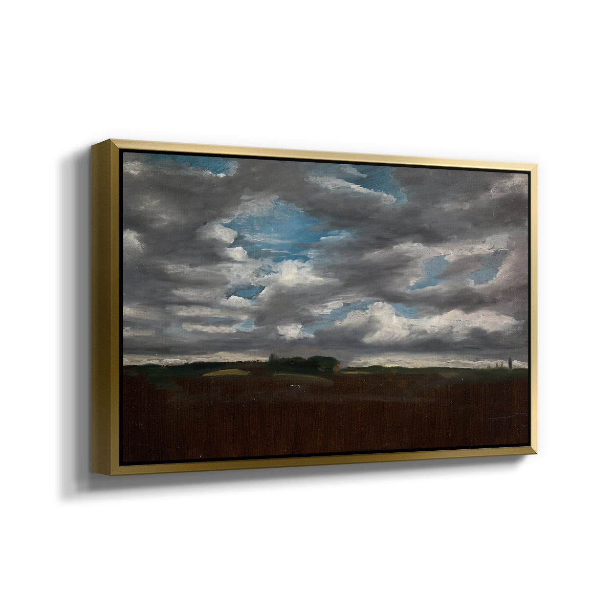 Extensive Landscape with Grey Clouds, c. 1821-1822 - Floater Framed Canvas Print