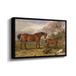 Portrait of Reformer, Blucher, Tory and Crib, Property of Rowland Alston, Esq., M.P., 1835 - Floater Framed Canvas Print