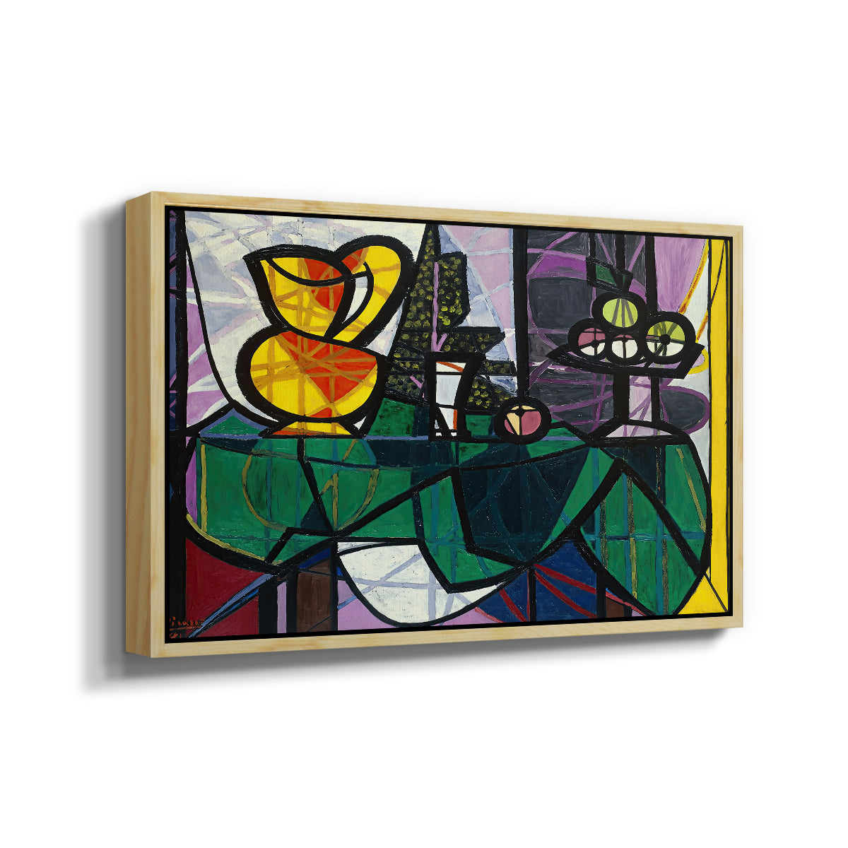 Pitcher and Bowl of Fruit, 1931 - Floater Framed Canvas Print