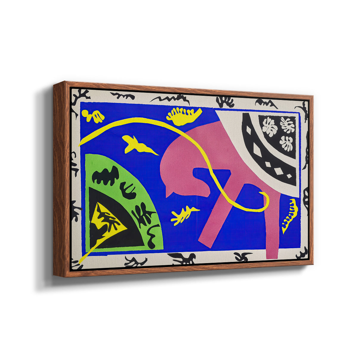 The Horse, the Rider and the Clown, from Jazz, 1947 - Floater Framed Canvas Print