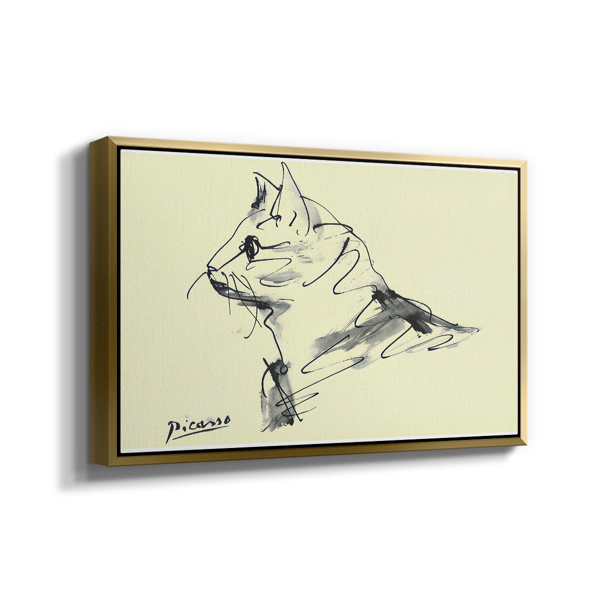 Cat (Le chat), c. 1961 - Floater Framed Canvas Print