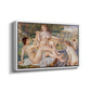 The Large Bathers, 1884-1887 - Floater Framed Canvas Print