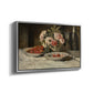 Strawberries and Champagne, c. 1881-1885 - Floater Framed Canvas Print