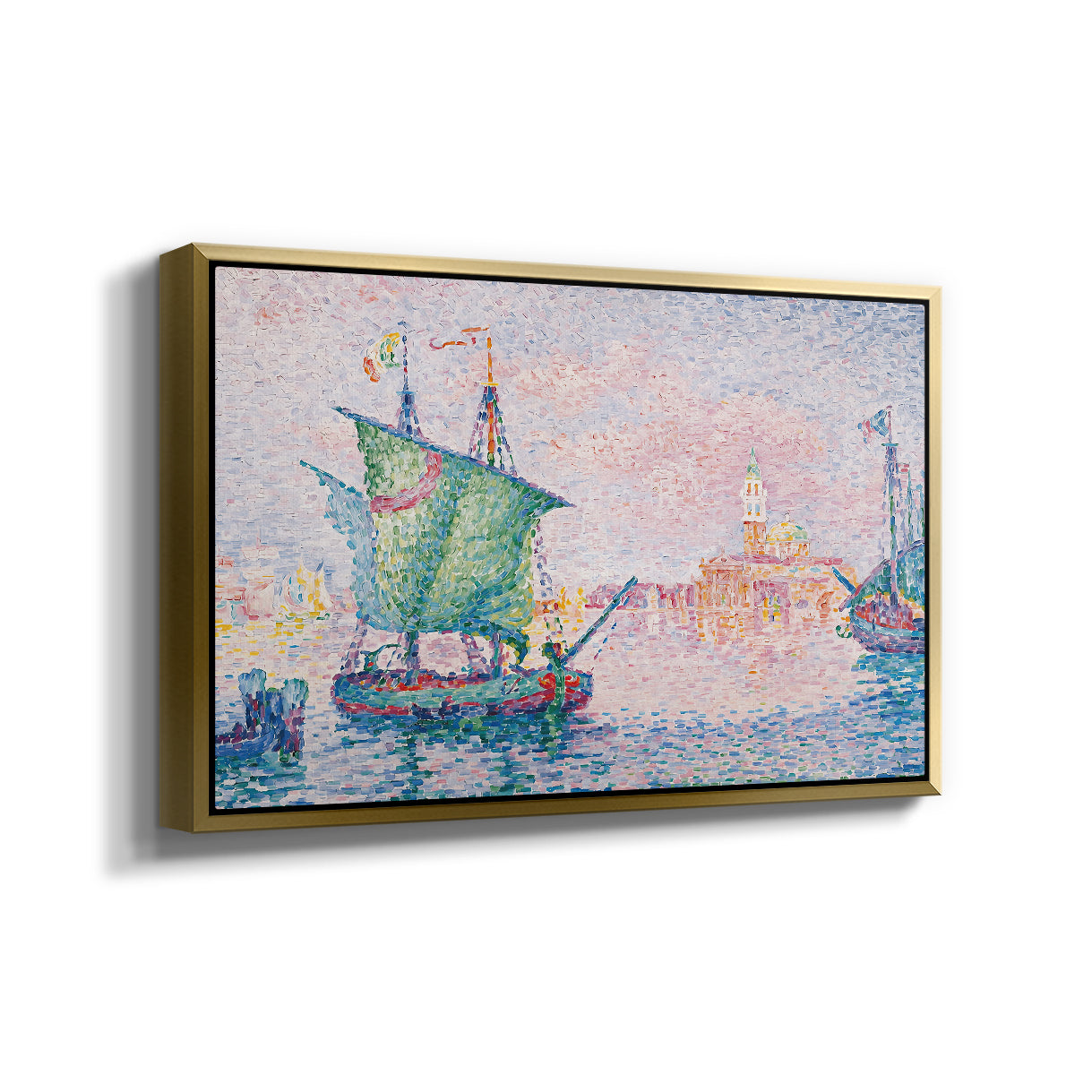 Venice, the Pink Cloud, 1909 - Floater Framed Canvas Print