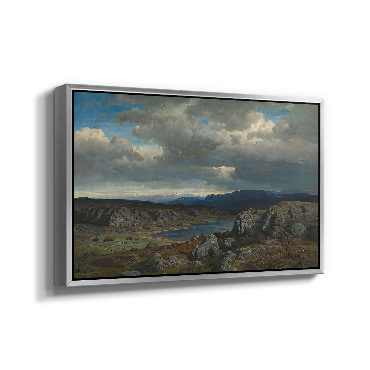 Norwegian Highlands, 1857 - Floater Framed Canvas Print