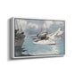 Fishing Boats, Key West, 1903 - Floater Framed Canvas Print
