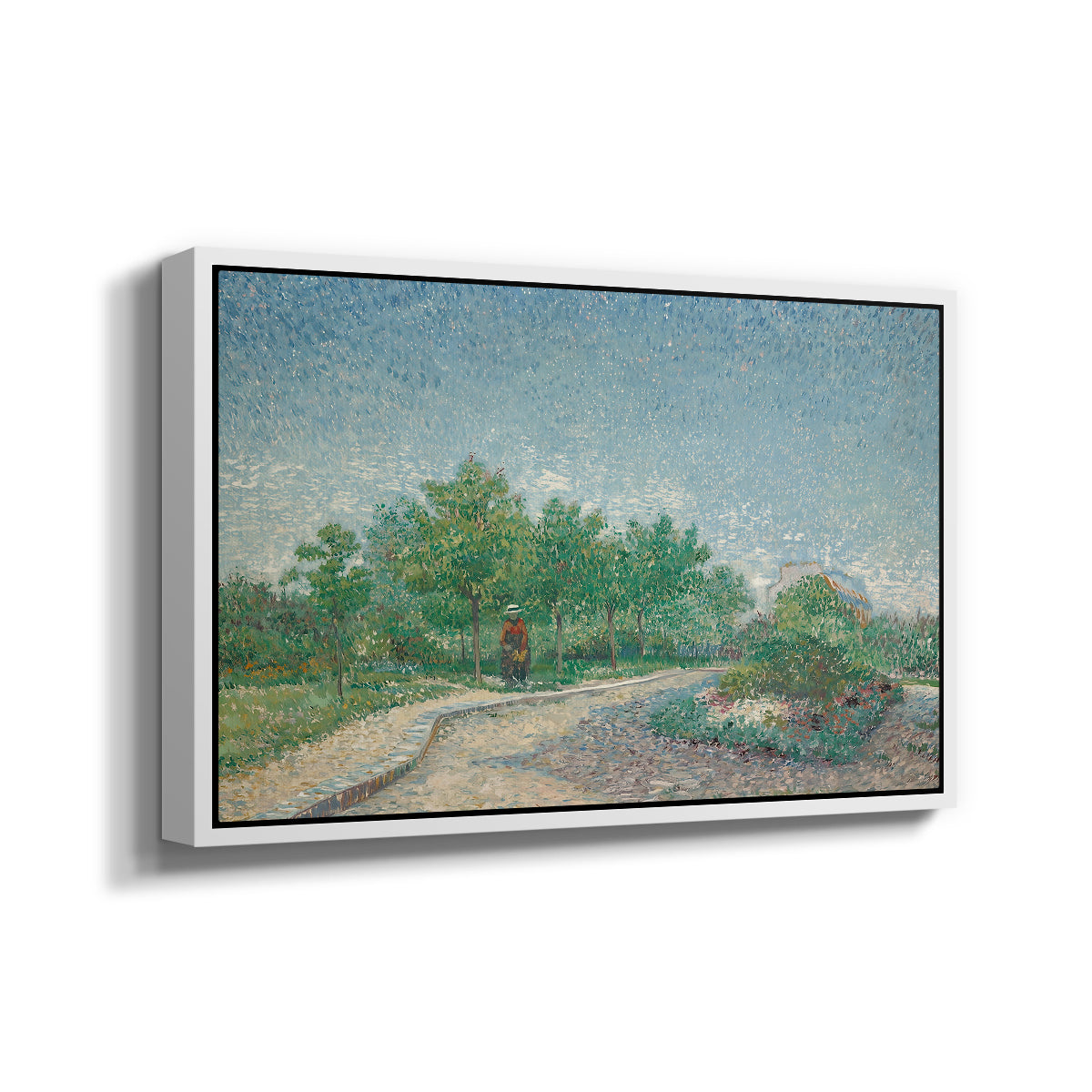 Square Saint-Pierre, Paris, 1887 - Floater Framed Canvas Print