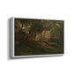German Farm, 1859 - Floater Framed Canvas Print