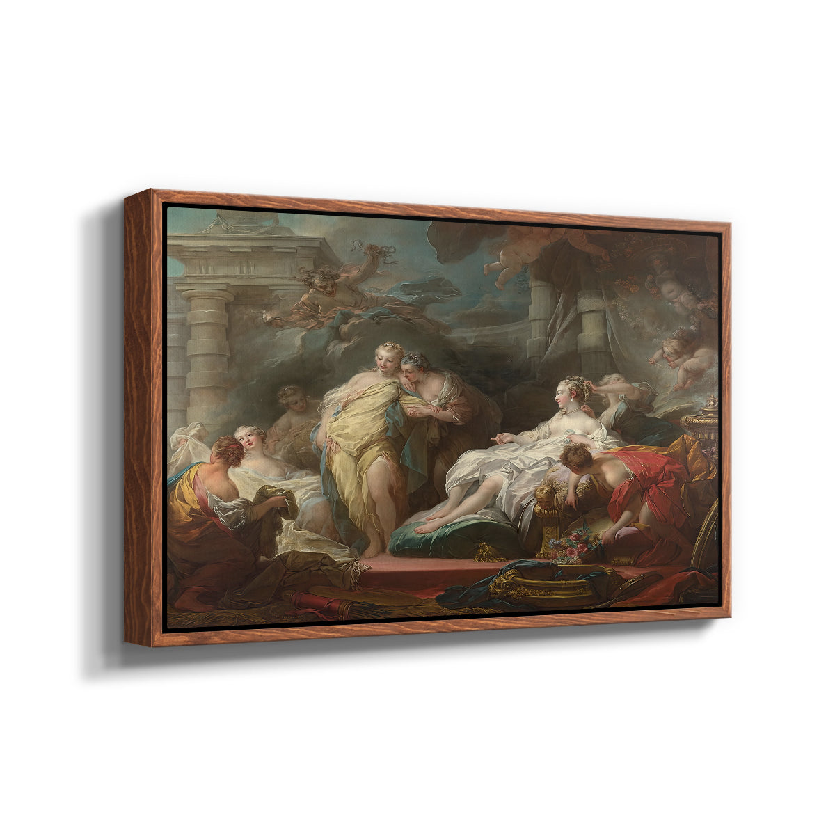 Psyche Showing Her Sisters Her Gifts from Cupid, 1753 - Floater Framed Canvas Print