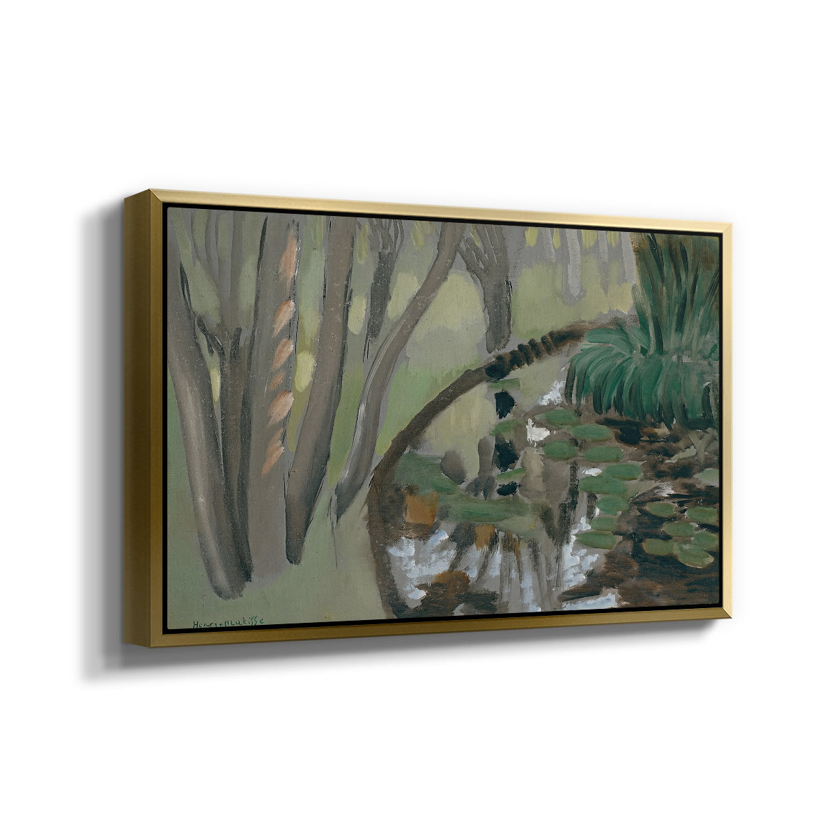 The Stream, Maintenon, 1918 - Floater Framed Canvas Print