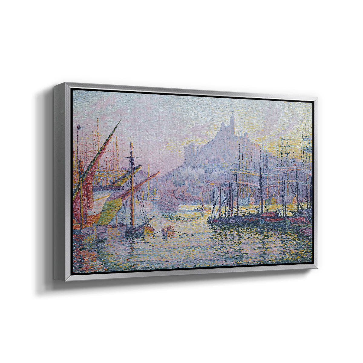 The Port of Marseille, 1905 - Floater Framed Canvas Print