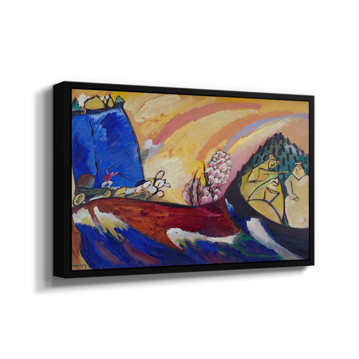 Painting with Troika, 1911 - Floater Framed Canvas Print