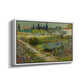 Garden at Arles, 1888 - Floater Framed Canvas Print