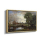 Dedham Lock and Mill, c. 1820 - Floater Framed Canvas Print