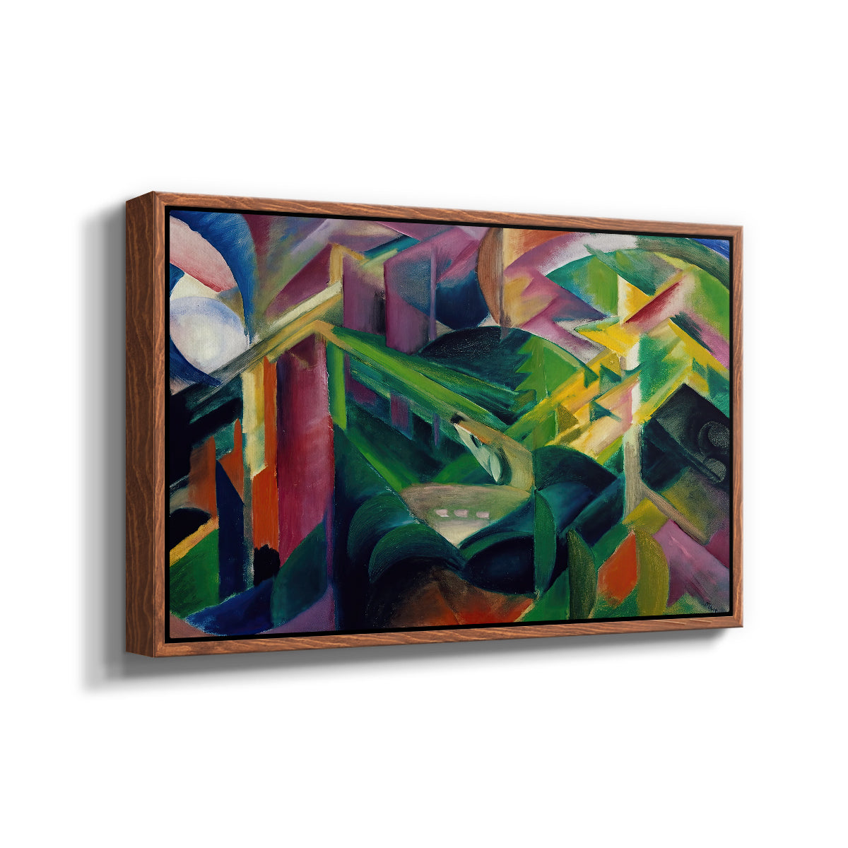 Deer in a Monastery Garden, 1912 - Floater Framed Canvas Print
