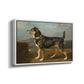 A Terrier in a Landscape, c. 1811 - Floater Framed Canvas Print