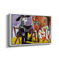 The Painter and His Model, 1963 - Floater Framed Canvas Print