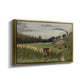 The Chair Factory at Alfortville, 1897 - Floater Framed Canvas Print