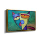 Celestial Cat - Floater Framed Canvas Print