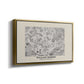 Fleurs, 1866 (Morris Inspired) - Floater Framed Canvas Print