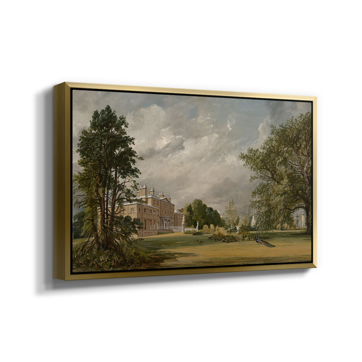 Malvern Hall, 1821 - Floater Framed Canvas Print