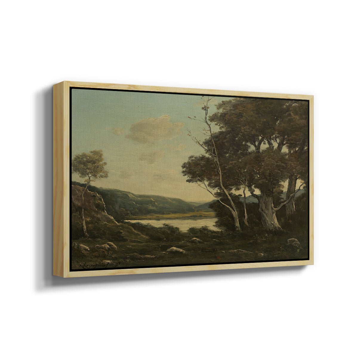 Landscape, 1898 - Floater Framed Canvas Print