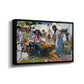Net Menders in Valencia, 1909 - Floater Framed Canvas Print