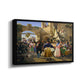 Romans Gathered for Merriment at an Osteria, 1839 - Floater Framed Canvas Print