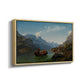 Bridal Procession on the Hardangerfjord, 1848 - Floater Framed Canvas Print