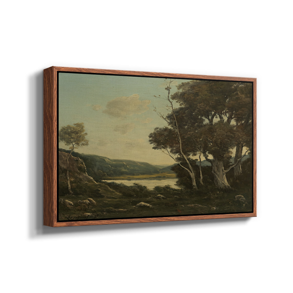 Landscape, 1898 - Floater Framed Canvas Print