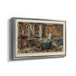 Cabinet de Flaubert à Croisset, 1874 - Floater Framed Canvas Print