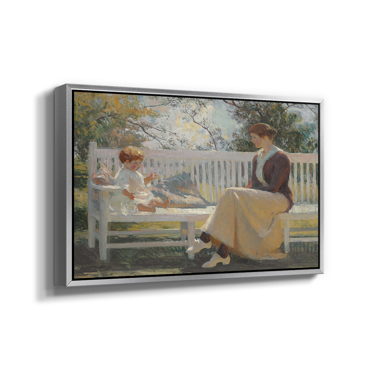 Eleanor and Benny, 1916 - Floater Framed Canvas Print