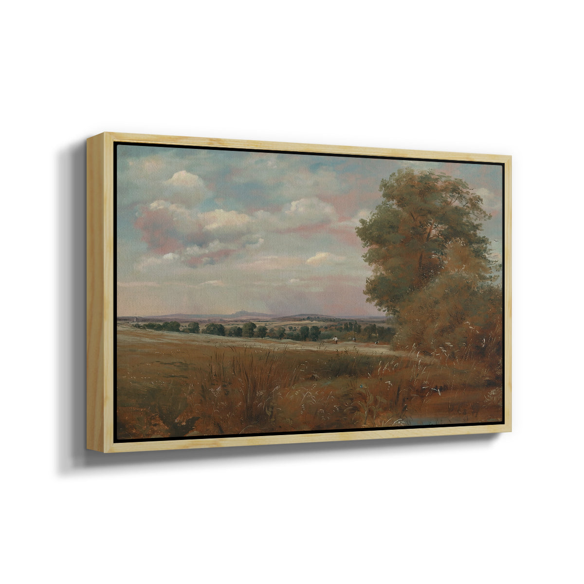 Landscape at Hampstead, with Harrow in the Distance, c. 1849-1855 - Floater Framed Canvas Print